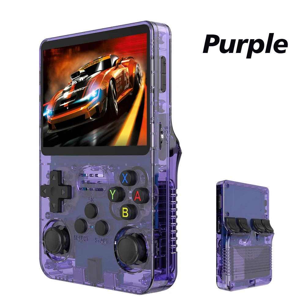 NEW Green R36S Retro Handheld Game Console Linux System 3.5 Inch IPS Screen Portable Pocket Video Player 64GB 128G Game Kid Gift