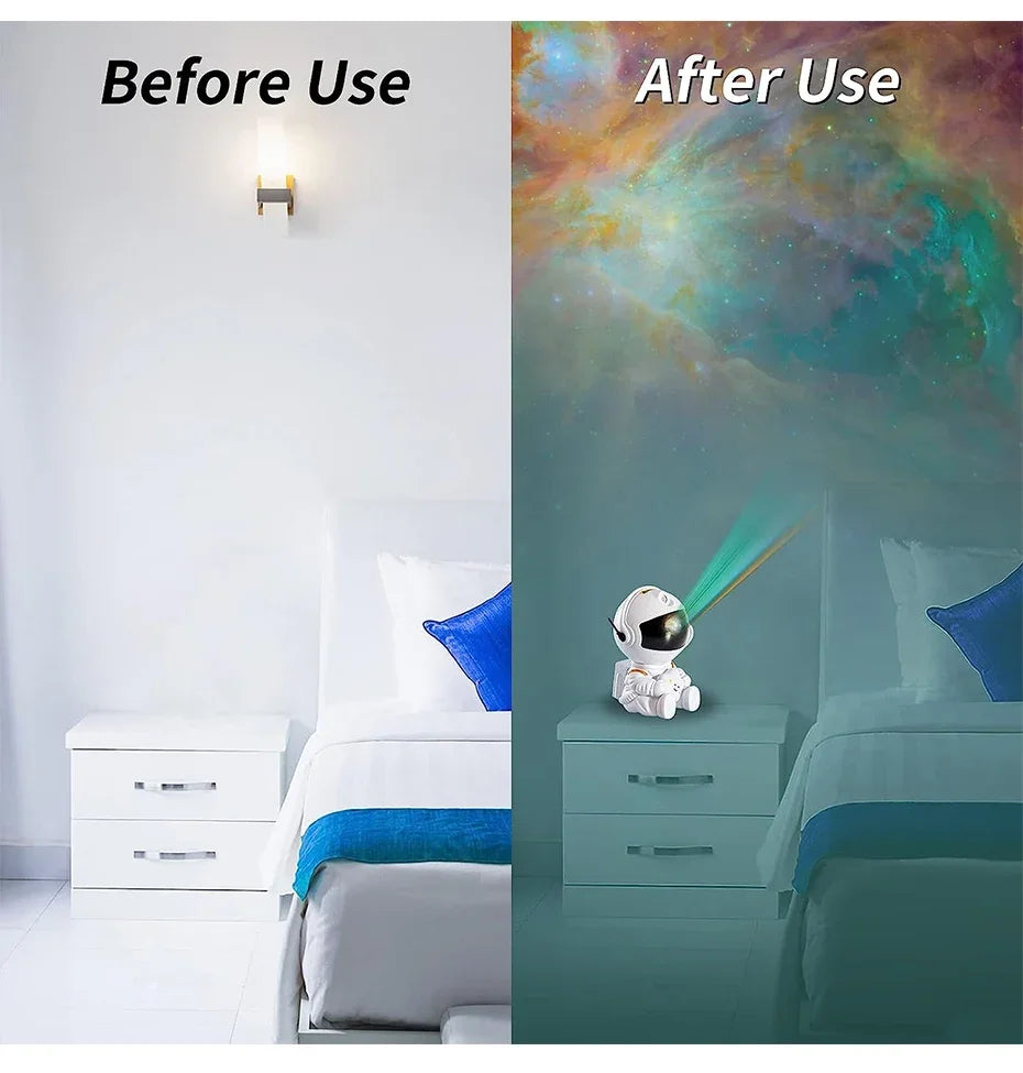 Galaxy Star Astronaut Projector LED Night Light