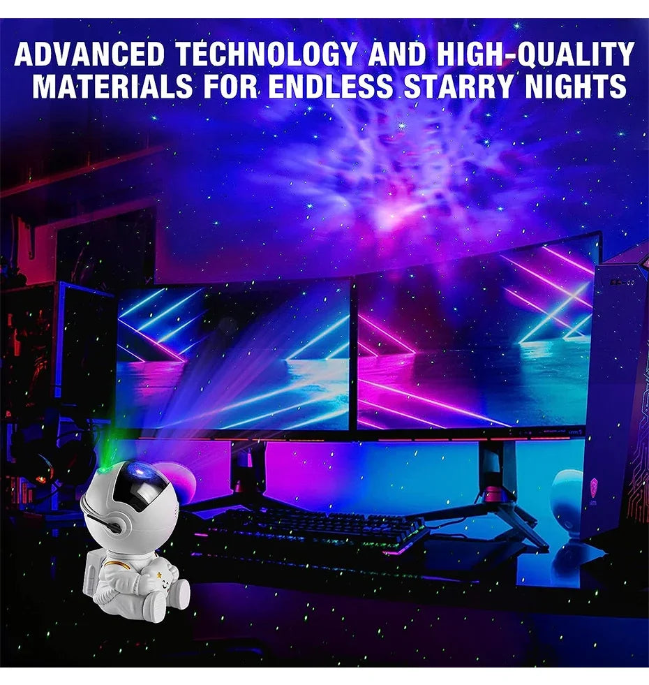 Galaxy Star Astronaut Projector LED Night Light