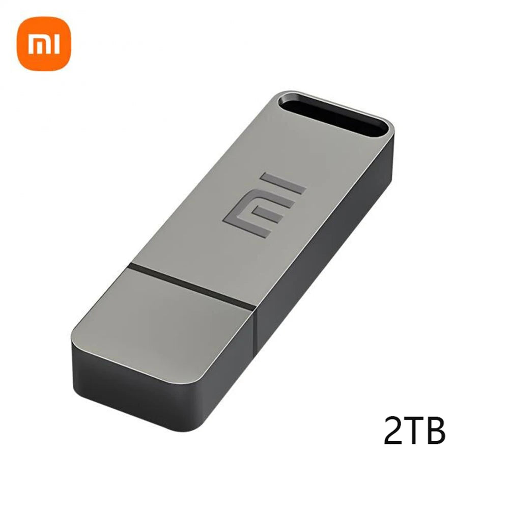 New 1TB 2TB Xiaomi Metal Flash Drive Thumbdrive Pendrive 256GB 512GB Waterproof