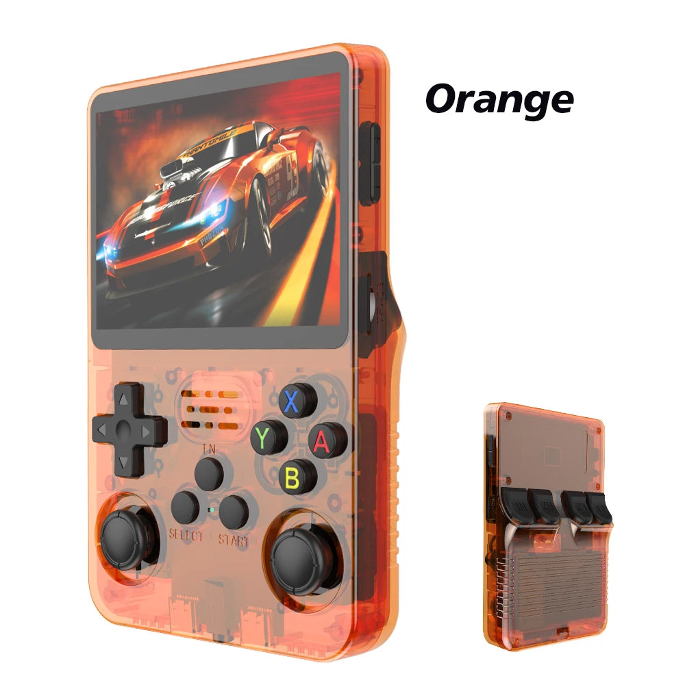 NEW Green R36S Retro Handheld Game Console Linux System 3.5 Inch IPS Screen Portable Pocket Video Player 64GB 128G Game Kid Gift