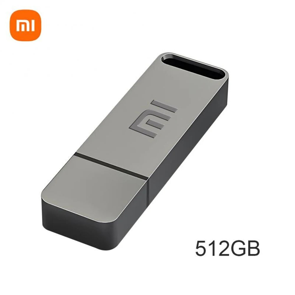 New 1TB 2TB Xiaomi Metal Flash Drive Thumbdrive Pendrive 256GB 512GB Waterproof