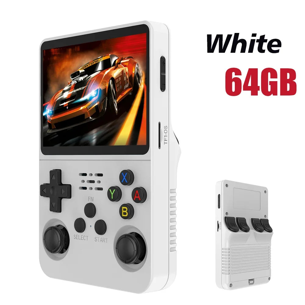 NEW Green R36S Retro Handheld Game Console Linux System 3.5 Inch IPS Screen Portable Pocket Video Player 64GB 128G Game Kid Gift