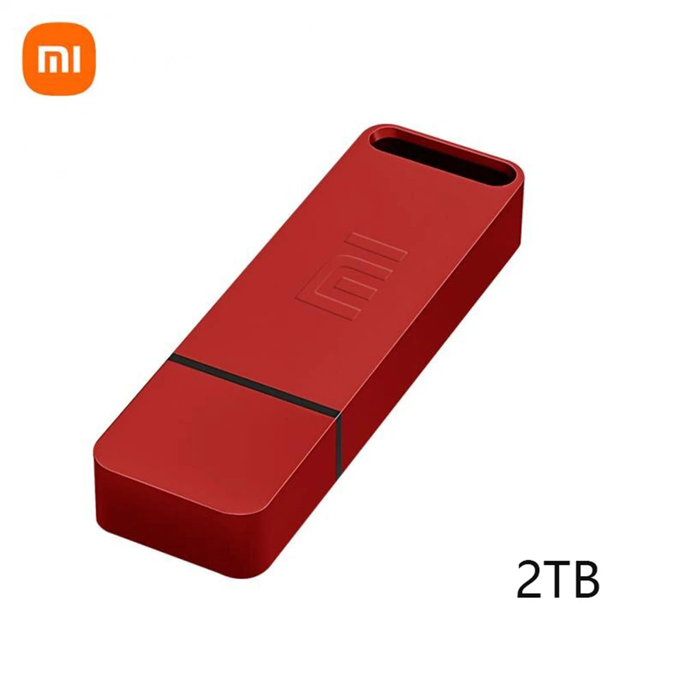 New 1TB 2TB Xiaomi Metal Flash Drive Thumbdrive Pendrive 256GB 512GB Waterproof