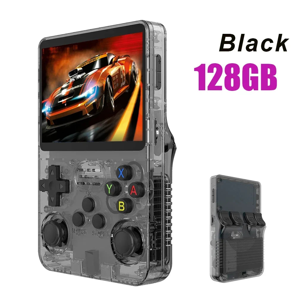 NEW Green R36S Retro Handheld Game Console Linux System 3.5 Inch IPS Screen Portable Pocket Video Player 64GB 128G Game Kid Gift