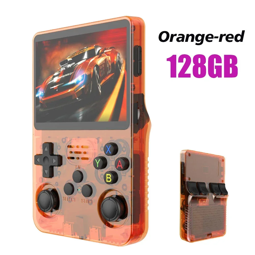 NEW Green R36S Retro Handheld Game Console Linux System 3.5 Inch IPS Screen Portable Pocket Video Player 64GB 128G Game Kid Gift