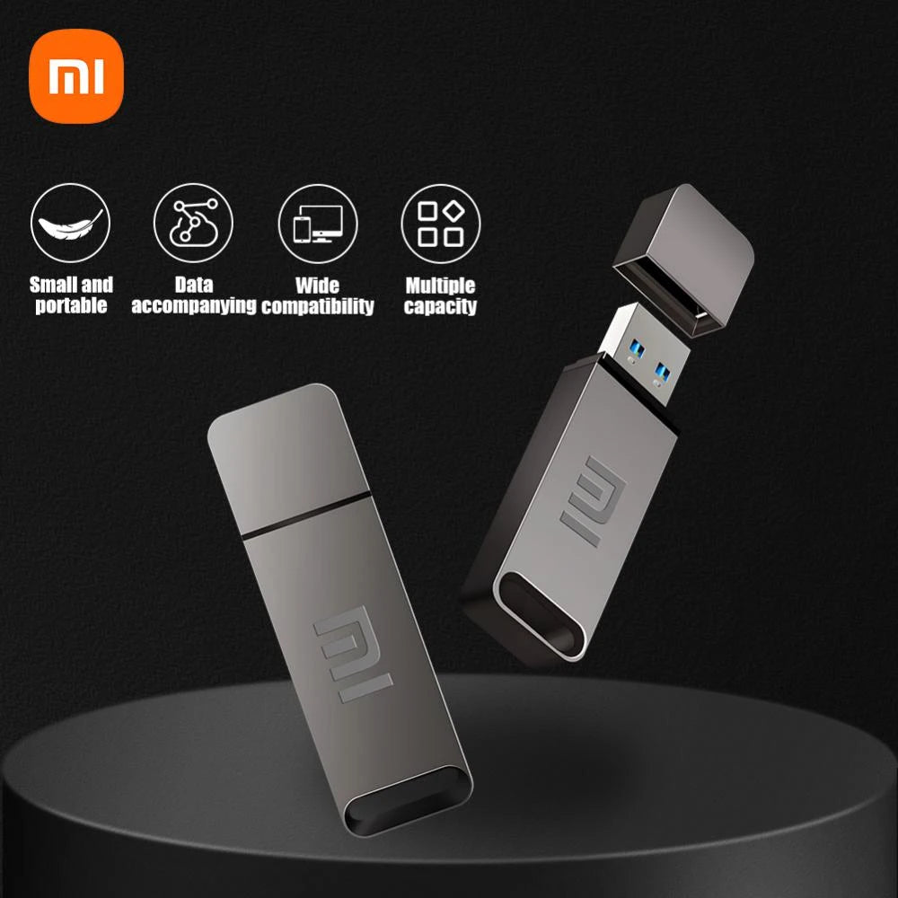 New 1TB 2TB Xiaomi Metal Flash Drive Thumbdrive Pendrive 256GB 512GB Waterproof